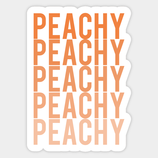 Peachy Sticker by Vintage Dream